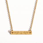 personalized Birth flower necklace