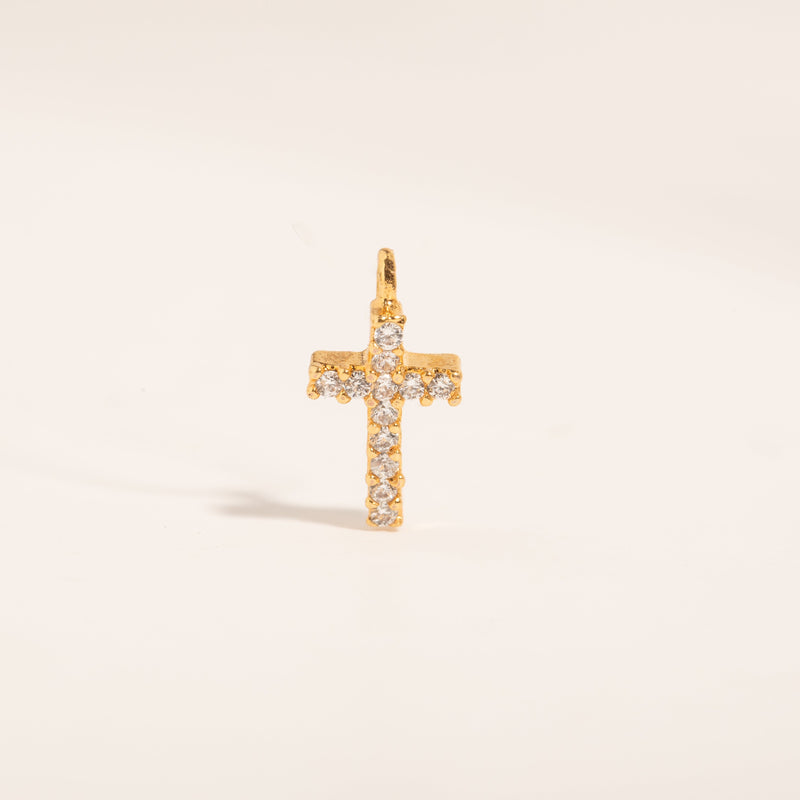 Diamond Cross Charm