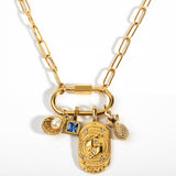 Engravable Virgo Medallion Charm