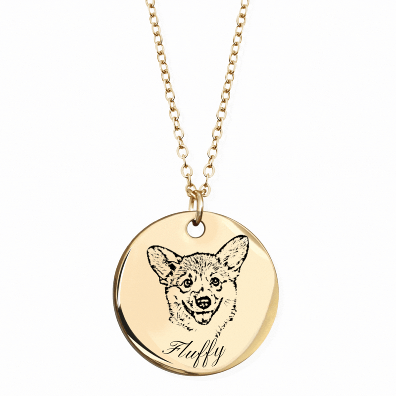 Actual Pet Portrait Necklace