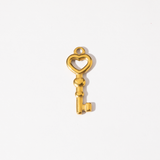 Heart Key Charm