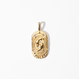 Engravable Pisces Medallion Charm