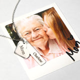 Heart Bar Engraved Necklace