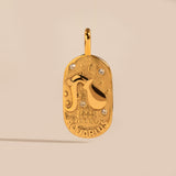 Engravable Aquarius Medallion Charm