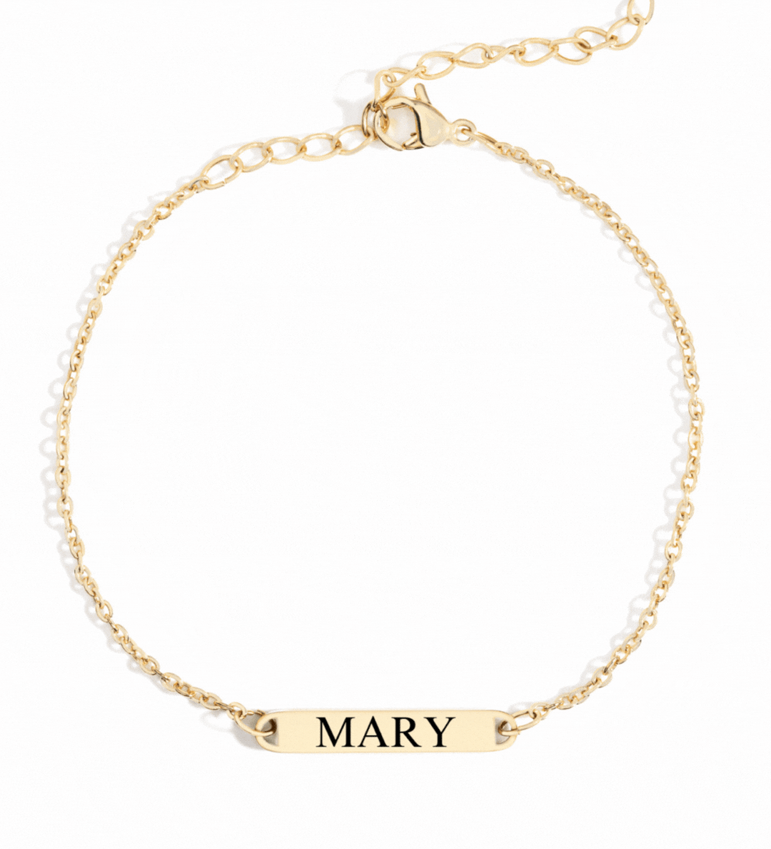 Personalized bracelet with custom engraving