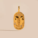 Engravable Gemini Medallion Charm
