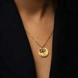 Handwriting Birthstone Name Necklace