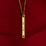 Birthstone Bar Necklace