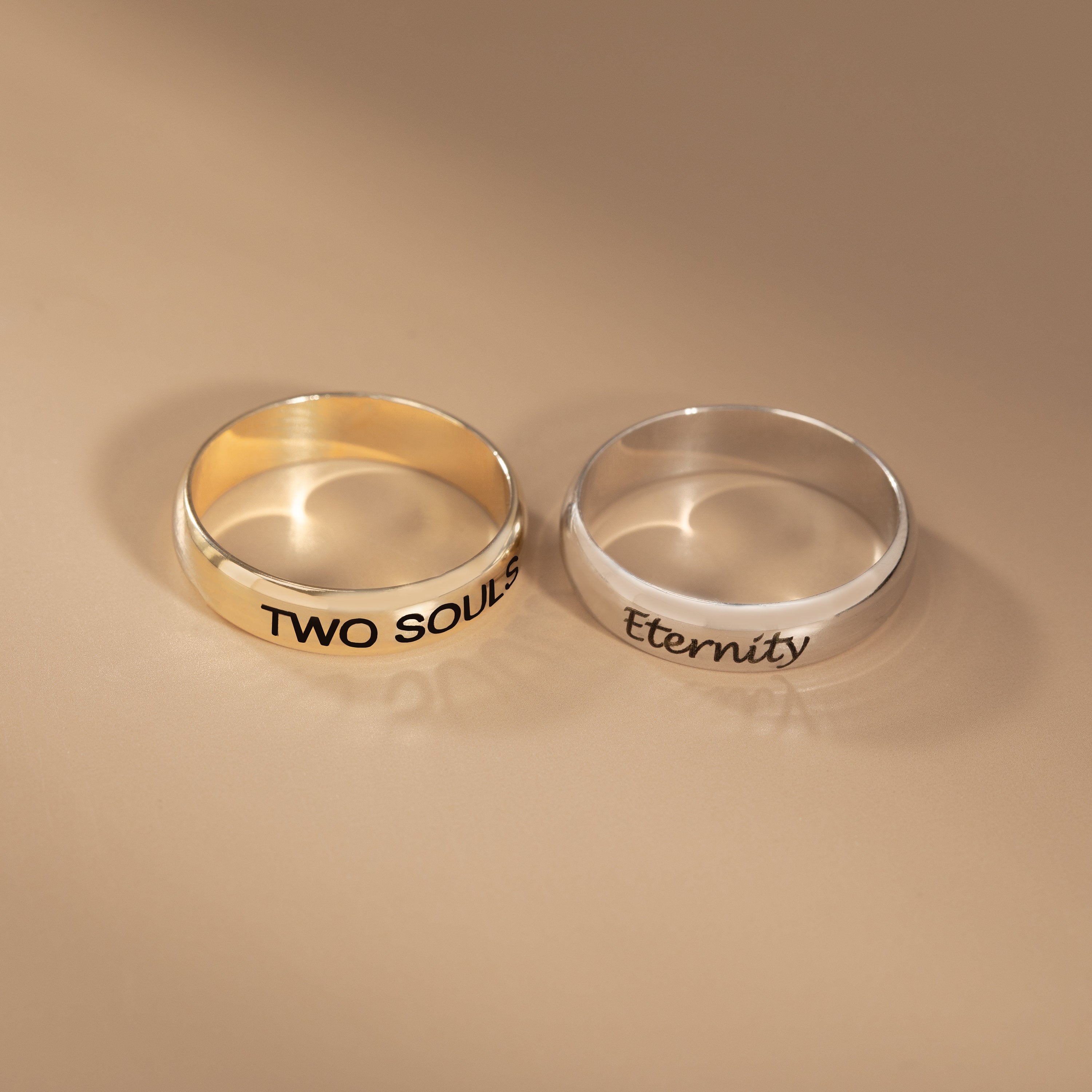 Custom Engraved Stackable Rings Mother's Day Gift Personalized Name Matching Mother Daughter Ring Gifts for Mom Promise Ring Gift for Women