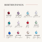 Mother Child Birthstone Necklace, Mother's Day Gift for Her, Mom Necklace with Emerald Birthstone, Handmade Jewelry, Birthday Gift for Her