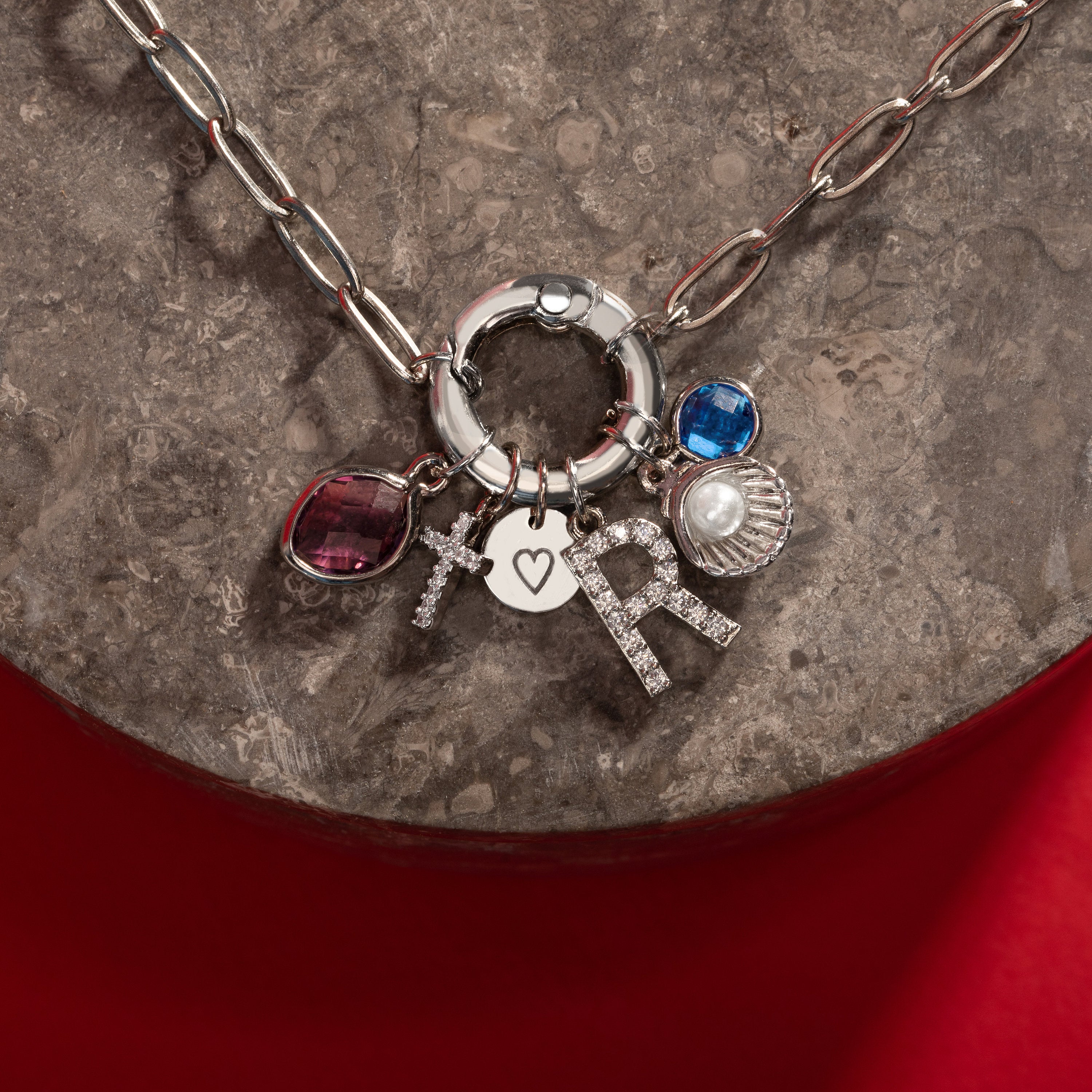Charm Necklace, Personalized jewelry for Her, Custom Charm Necklace, Graduation Gift, Mom Jewelry, Build Your Own Necklace, Bridesmaid Gift