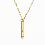 Birthstone Bar Necklace
